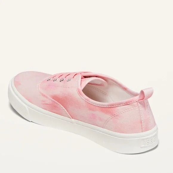 NO TIE SHOELACES Gender-Neutral Elastic-Lace Sneakers For Old Navy Size 4 - Picture 3 of 9